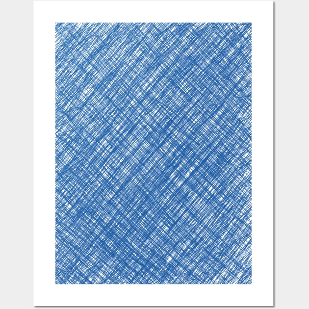 blue scratch Wall Art by tgbdesign